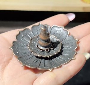 Aa15 三层莲花香盘 